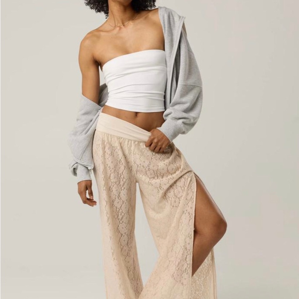 Offline by aerie Lace-Trim pants  in Light Blush L
